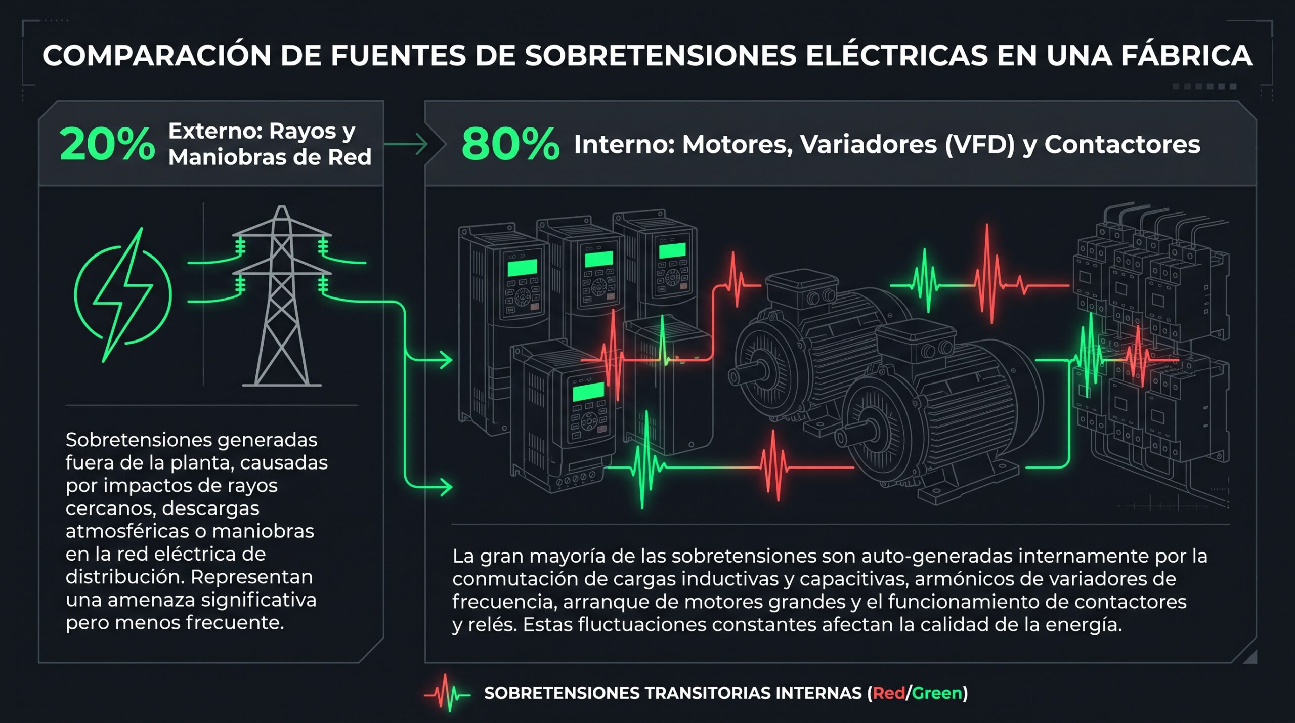 comparacion de fuentes de sobretensiones