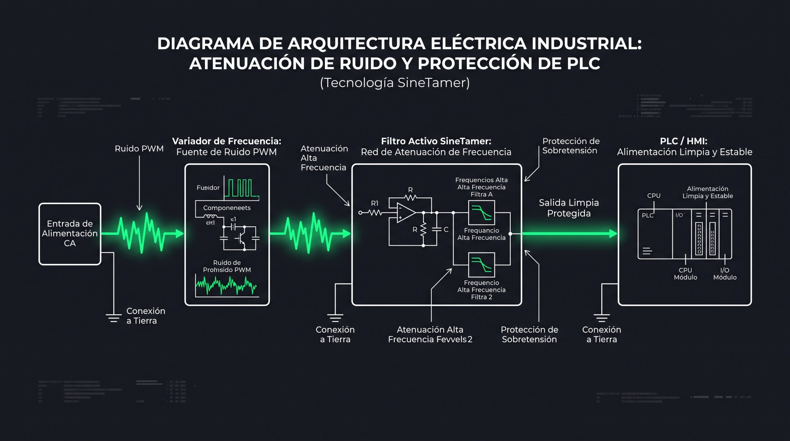 diagrama de arquitectura electrica industrial